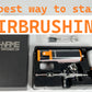 Cordless airbrush battery powered compressor with airbrush kit NO-NAME brand