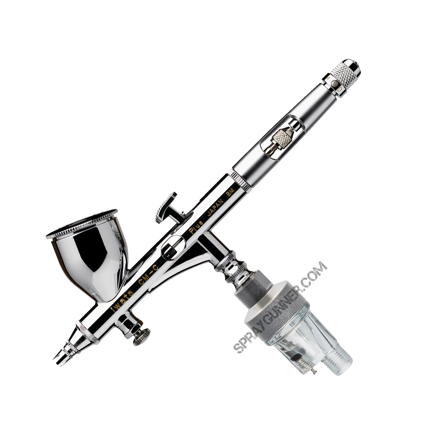 Iwata Custom Micron CM-C Plus Gravity Feed Dual Action Airbrush With Options