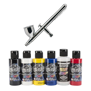 Iwata Revolution HP-CR Gravity Feed Dual Action Airbrush With Options